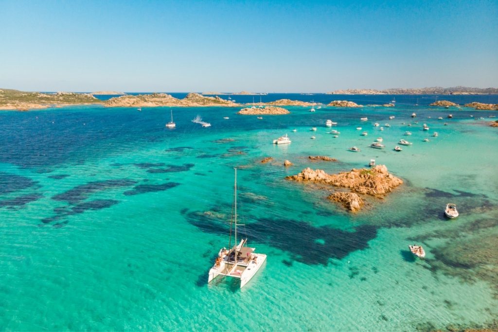 Boat holiday in Sardinia, catamaran